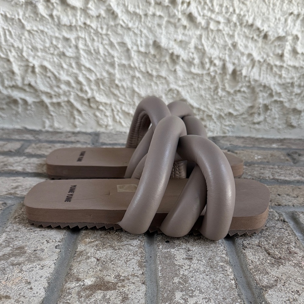 YUME YUME/ (Yume Yume) Tyre Slides Sandals Dark Beige